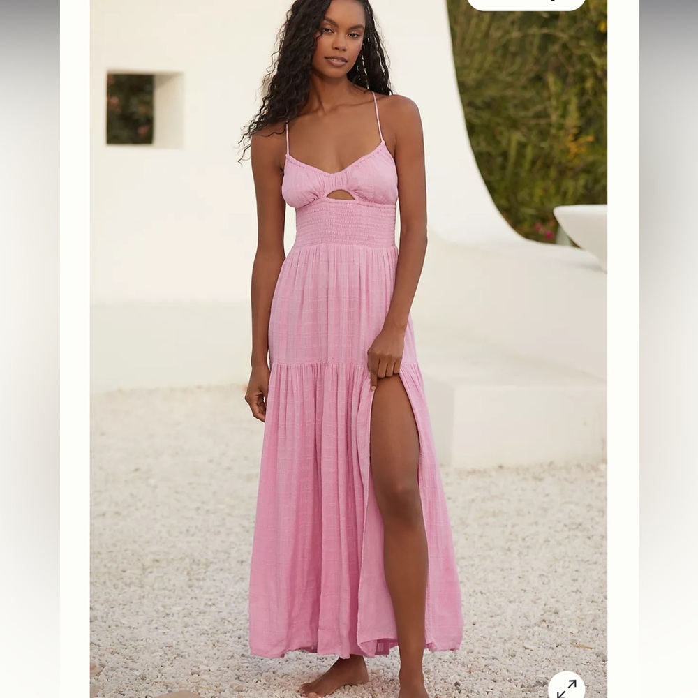 NWOT L*SPACE Calla Maxi Dress In Tulip Size S